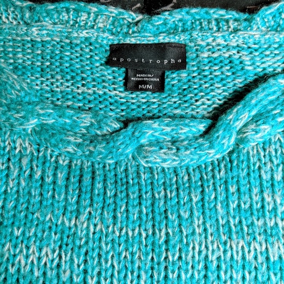 Apostrophe knitted sweater size M - Picture 4 of 6